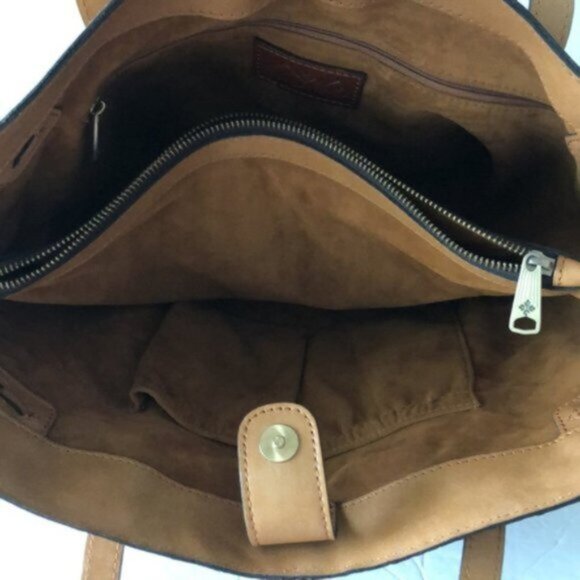 Patricia Nash Kemble Tote Biscuit Brown Tooled Leather Shoulder Handbag - Picture 11 of 13